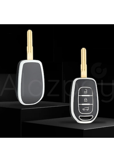 Renault Clio Megane Scenic Twingo Laguna Dacia Duster Dokker Logan Tpu Anahtar Kılıfı Syh Gümüş