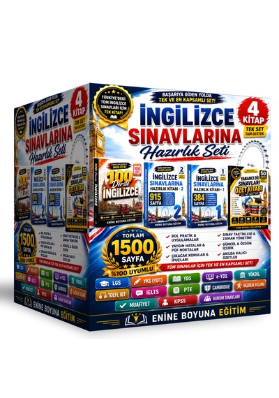 İngilizce Sınavlarına Hazırlık Seti Tüm Sınavlar İçindir