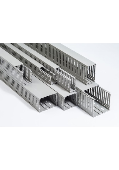 Ak-iş Apsg-60080 ,60x80mm Gri/2mt Delikli Kablo Kanal