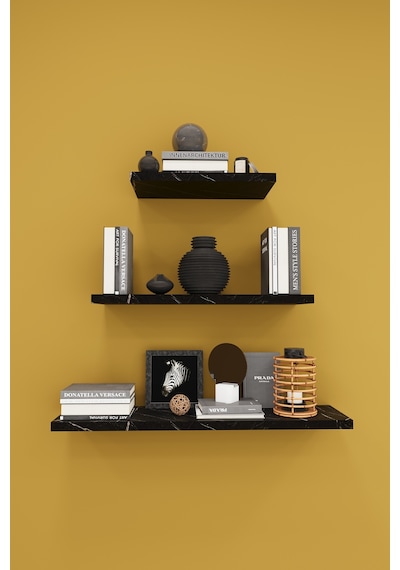 Asra Trend Modern 3'lü Uçan Raf Çok Amaçlı Duvar Rafı Organizer %100 Mdf Kitaplık Mutfak Banyo Rafı Drf05 Royal
