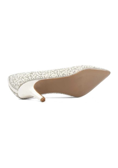 Kadın Sedef Taşlı İnce Topuklu Stiletto