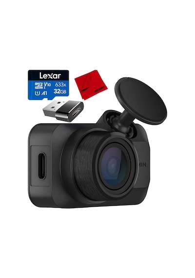 Garmin 010-02899-00 Araç Kamerası Mini 3 Ultrakompakt 1080p, 140 Derece Görüş Alanı Paketi, Lexar 32gb Hafıza Kartı, Mikrofiber Temizlik Bezi Ve...-123241