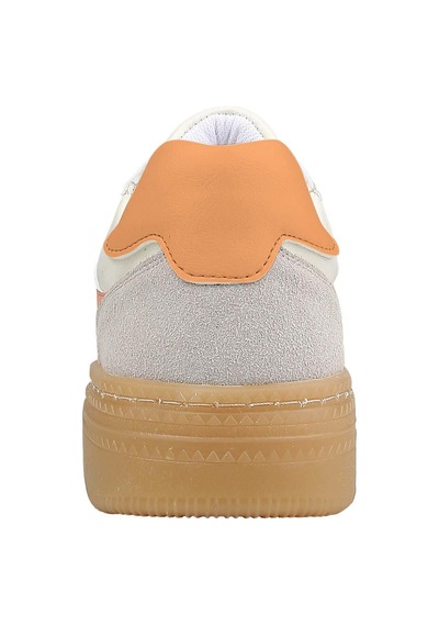 Kadın Vegan Deri Beyaz Sneakers - Warner Bros Looney Tunes Bugs Bunny Hop İnto Nature Tasarım Çok Renkli
