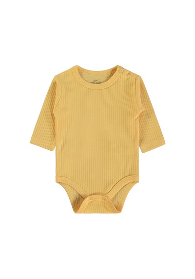 Minidamla Baby Minidamla Uzun Kol Basic 3'lü Set 1-18 Ay Çıtçıtlı Badi - Mavi Koyu Mavi