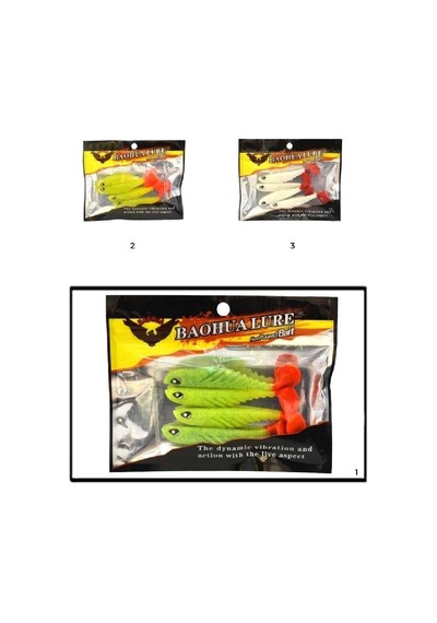 Captain 3557 Viper Soft 8.5cm Levrek Silikonu 4 Lü Paket Renk:1
