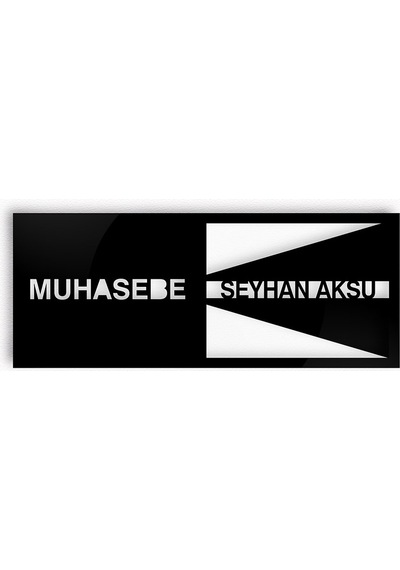 Kişiye Özel Muhasebe Duvar & Kapı İsimliği model 2