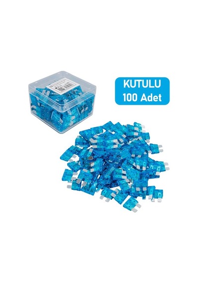 15 Amper Aşırı Yük Ve Kısa Devre Koruma Bıçaklı Oto Sigortası 100lü Paket Belirtilmemiş