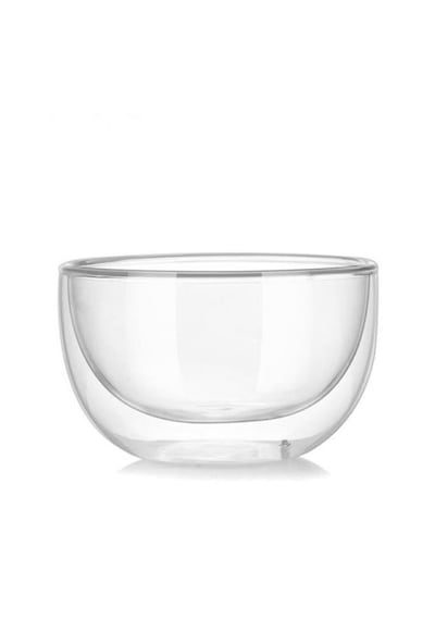 Perotti 12480 Çift Cidarlı Cam Kase Çerezlik Sunumluk 300 ML