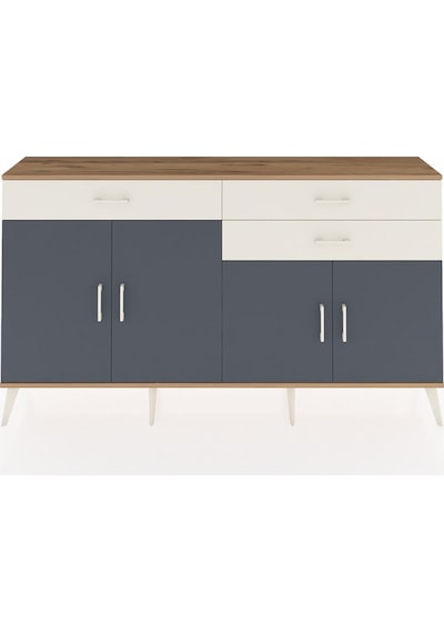 Arges Konsol 2 Raflı 3 Çekmeceli 4 Kapaklı 176x30x99 Çam-antrasit Çam-antrasit/aytaşı Arges Konsol 2 Raflı 3 Çekmeceli 4 Kapaklı 176x30x99 Çam-antrasit Çam-antrasit/aytaşı