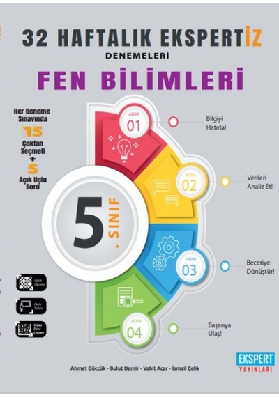5. Sınıf Ekspert Ekspertiz 32 Haftalık Fen Bilimleri Denemeleri