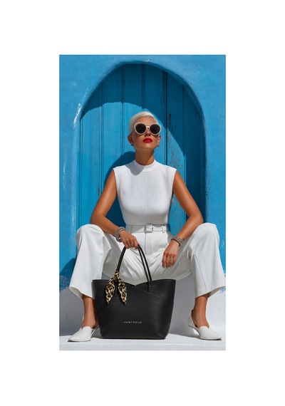 Just Polo Siyah Kadin Omuz Cantasi 3'lu Set Gunluk Shopper Canta Krem