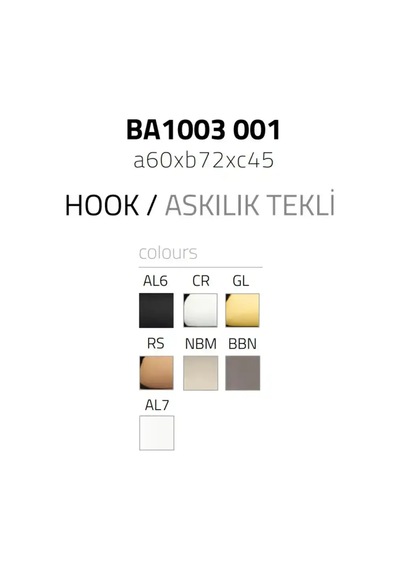 System Hoop Askılık Nikel Saten Renk Ba1003 001 Nbm Çok Renkli