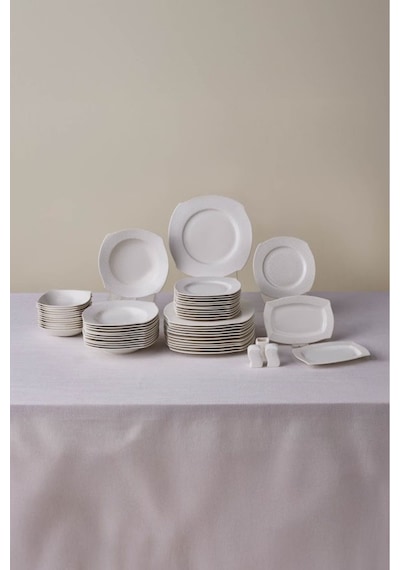 Karaca  Square Bone Fancy 53 Parça 12 Kişilik Yemek Takımı