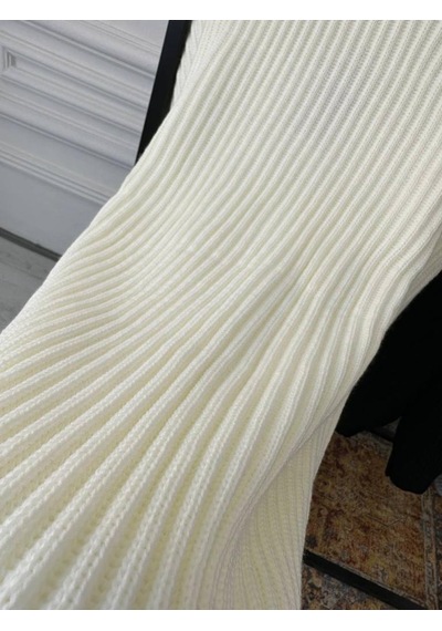 Elku Moda Elkumoda Oversize Kazak Bol Kesim Salaş Triko Kazak-KAZAK2873