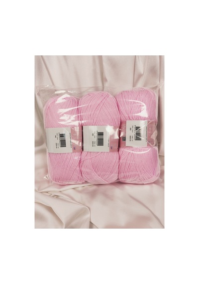 Lux Baby Bebe Pembe El Örgü İpi Art No:3010 - Nm:3.4 - 100gr. 340mt. 3 Adet - Renk: 093