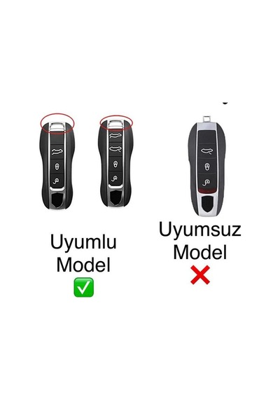 Porsche Panamera Cayenne 971 911 9ya Macan Boxste Anahtar Kılıfı
