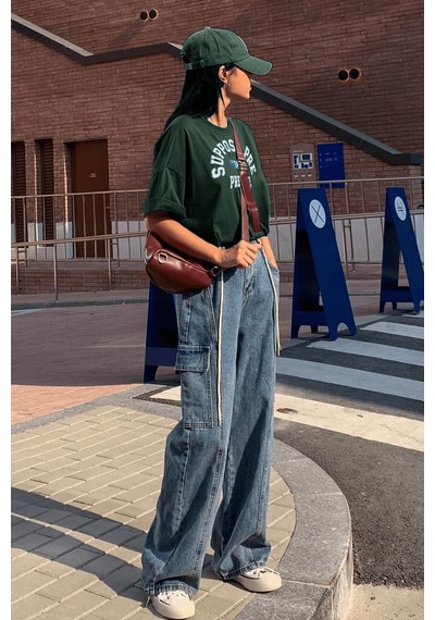Uyguntarz Unisex Suppose Pre Baskılı Oversize Tshirt Yeşil