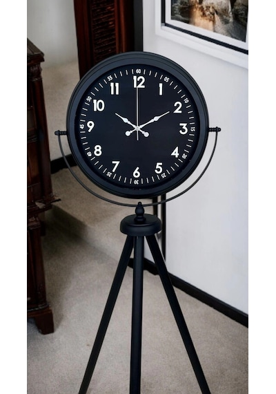 Royal Black Tripod Ayaklı Modern Tasarım Saat Çok Renkli