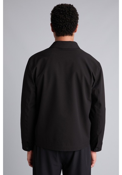 Defacto Su İtici Slim Fit Fermuarlı Gömlek Yaka Mont H1884ax26aubk81 Siyah-bk81