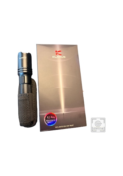 Klarus A1 Pro - 1300 Lümen Taktik El Feneri Kılıf Hediyeli Siyah