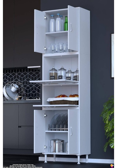 Derin 55 Cm 6 Kapaklı Çok Amaçlı Mutfak Kiler Dolabı Organizer Banyo Çocuk Odası Boy Dolabı Beyaz Derin 55 Cm 6 Kapaklı Çok Amaçlı Mutfak Kiler Dolabı Organizer Banyo Çocuk Odası Boy Dolabı Beyaz
