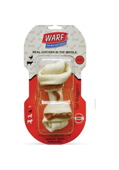 Warf XS Tavuklu Düğüm Köpek Kemiği 15.5 CM 129 G