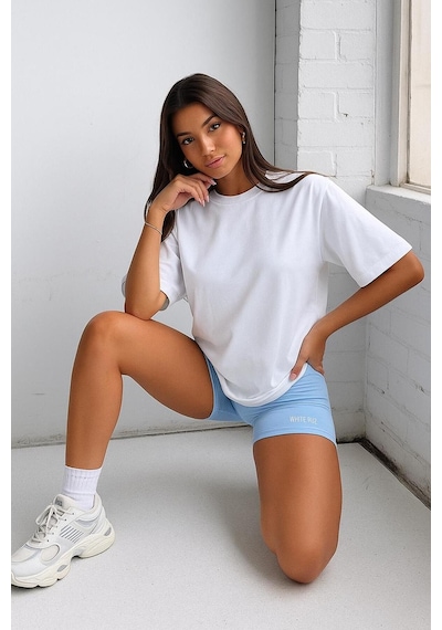 Oversize Unisex T-shirt Beyaz