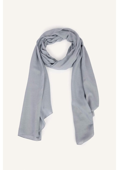 Defacto Fresh Scarfs X Defacto Premium Buz Grisi Keten Şal I1758ax26smbe1 Mavi-be1