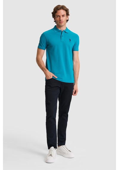 U.s. Polo Assn. Erkek Petrol Tişört Basic 50326920-vr102
