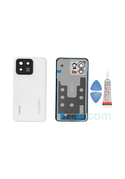 Xiaomi Mi 13 Pro Beyaz Kamera Camlı Arka Cam Batarya Pil Kapağı Telefon Arka Kapak