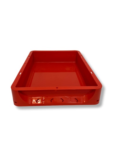Alpbx Gıdaya Uygun Kırmızı Hamur Pasası 40x30x7.5 CM - 7 L
