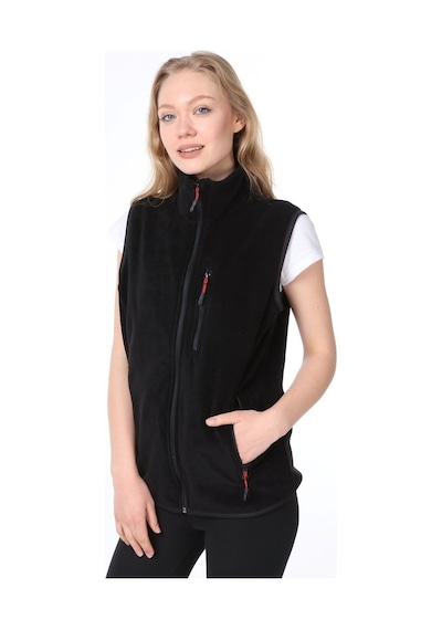 Ghassy Co. Kadın Polar Çok Cepli Trekking Lacivert Spor Yelek - 166217721