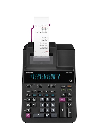 Casio Dr-120rıı-bk-e-dc Hesap Makinesi Printer Gri - Siyah