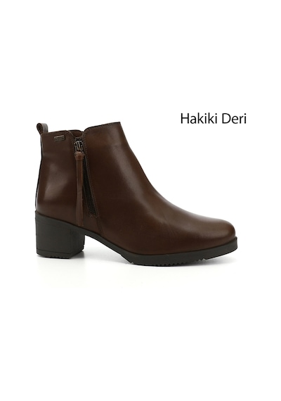 Gönderi(R) Gönderi R Kadın Kahve Antik Fermuarlı Kalın Topuklu Hakiki Deri Bot Gkzb13451460 Kahve