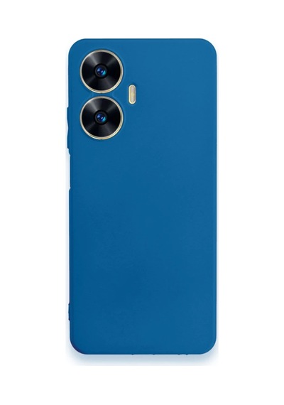 Realme C55 Kılıf First Silikon - Mavi 0.2M-Çok Renkli