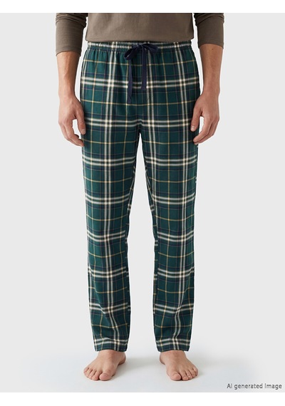 Lc Waikiki Lc Waıkıkı Yeşil Standart Kalıp Ekose Erkek Pijama Altı