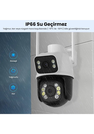 Çift Lens Çift Ekran İle Kadraj 8mp 4k Ptz Wıfı Kamera: Aı İnsan