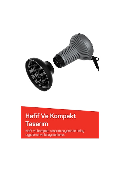 Arzum AR5124 Trendcare Curly 800W Saç Kurutma Makinesi, Difüzör Başlıklı, Bukle Belirginleştirici