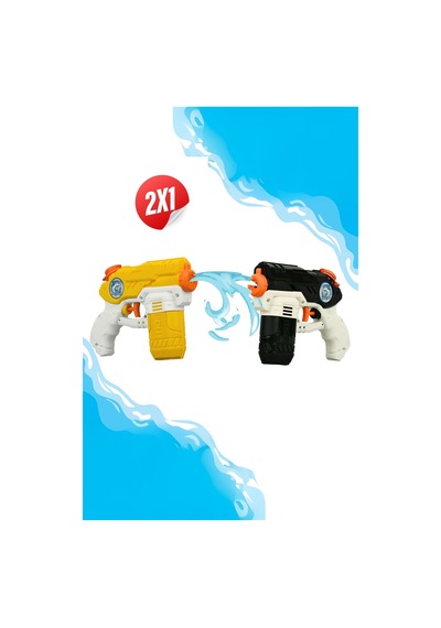 Barracuda 2'li Su Tabancası 16 Cm Water Blaster Çocuk Oyuncak Su Tabancası +3 Yaş