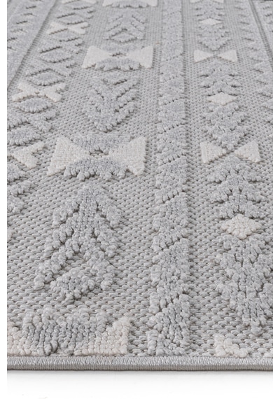 İskandinav Modern Tasarım Sisal Bukle Özel Ölçü Salon Oturma Odası Koridor Halısı Gri Gri Krem