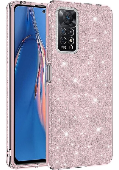 Xiaomi Uyumlu Redmi Note 12 Pro 4g Kılıf Zore Parıltılı Simli Shining Silikon