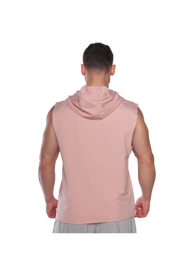 Musclecloth Training Club Kapüşonlu Kolsuz Sweatshirt Somon Somon