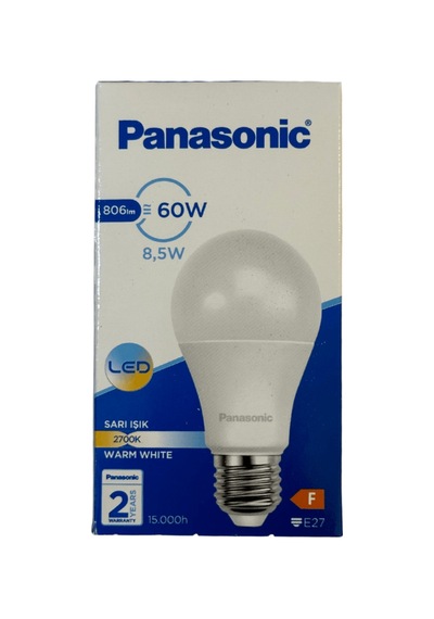8,5w 60w 2700k Sarı Işık E27 Duylu Led Ampul 10 Adet