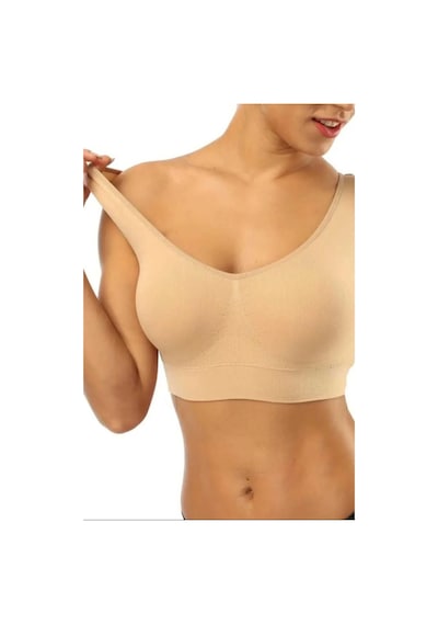 Fit Women Kalın Askılı Pedsiz Büstiyer Korsesi Seamless 5050 Bej