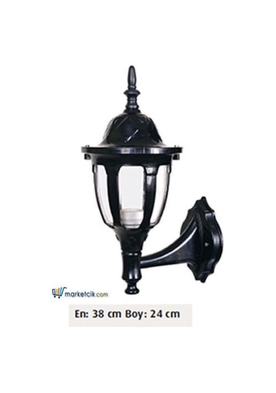 24X38 Abs Yuvarlak Fenerli Park Bahçe Aydınlatma Duvar Apliği Diğer