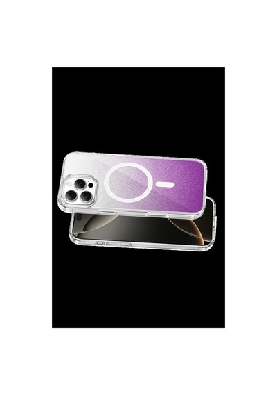 Onegif Apple iPhone Uyumlu 16 Pro Max Sora Simli Magsafe Kapak - Mor İtdark56712