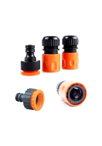 Lexroo Medalyan 1/2" Hortum Musluk Bağlantı Adaptörü 2 Adet + 1/2-3/4" Musluk Adaptörü 1/2 - 3/4