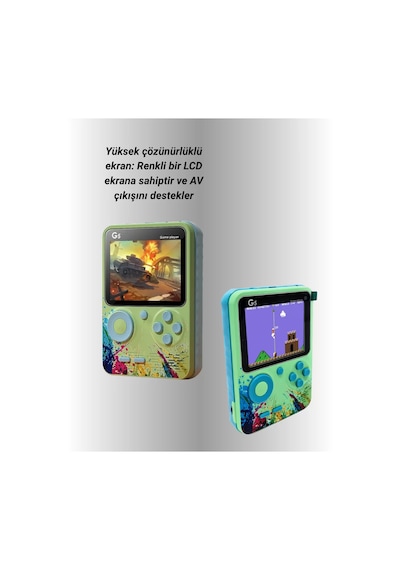 Hepsi G5 Game Box Retro Mini Oyun Konsolu 500 Dahili Oyun Yeni Nesil Najmaddin