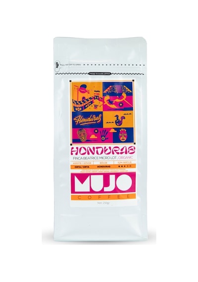 Mujo Coffee Honduras Finca Beatrice Micro Lot. Organic Çekirdek Kahve 250 G