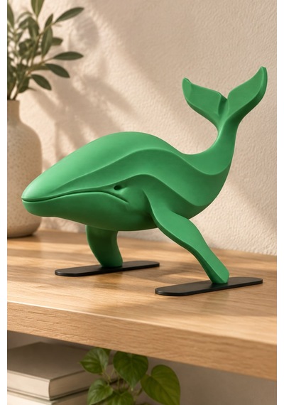 Balina Figürlü Dekoratif Biblo - 22cm Büyük Boy 19697592